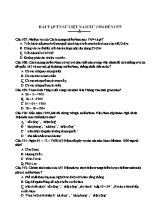 Bài tập trắc nghiệm môn Lịch sử lớp 12 (Có đáp án)